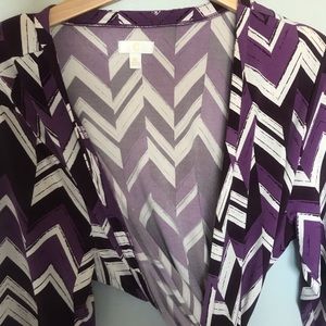 purple chevron dress